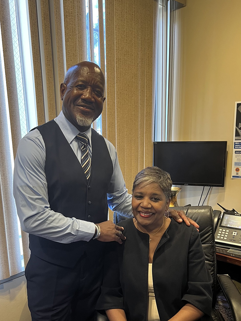 Theodore Martinez (CFF) and FAME First Lady, Dr. Dwinita Mosby Tyler